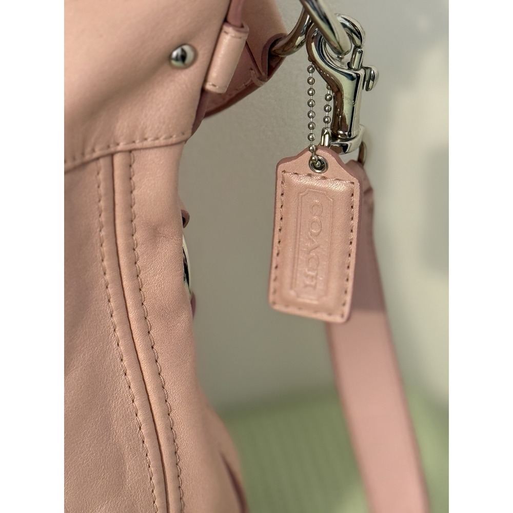 Coach Leather Hobo Bag in Dusty Pink - Picture 3 of 14